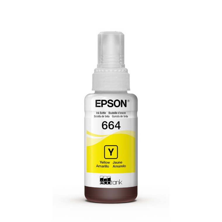 Tinta Original Epson T664 Amarillo Botella EcoTank 2