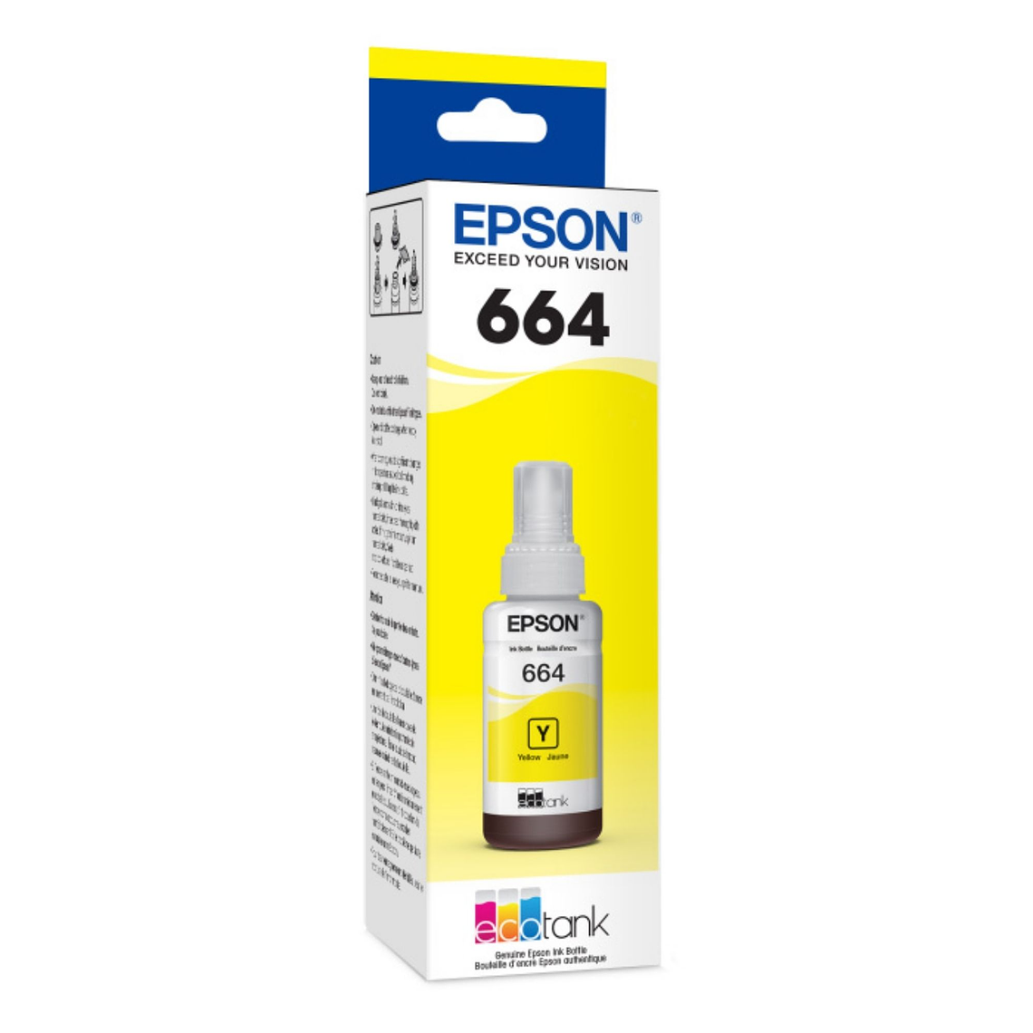 Tinta Original Epson T664 Amarillo Botella EcoTank 1