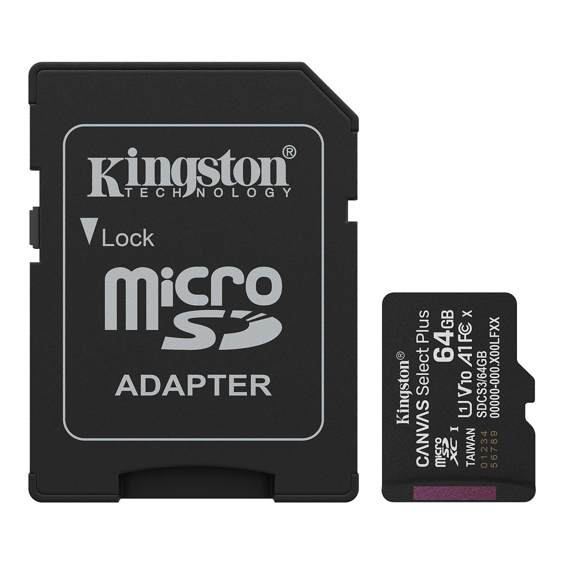 Memoria MicroSDXC Kingston Canvas Select Plus 64GB Gen3 100MB/s A1 C 1