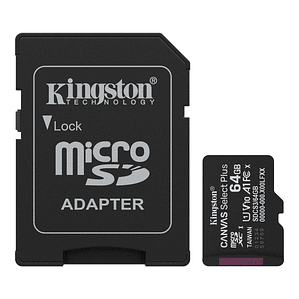 Memoria MicroSDXC Kingston Canvas Select Plus 64GB Gen3 100MB/s A1 C