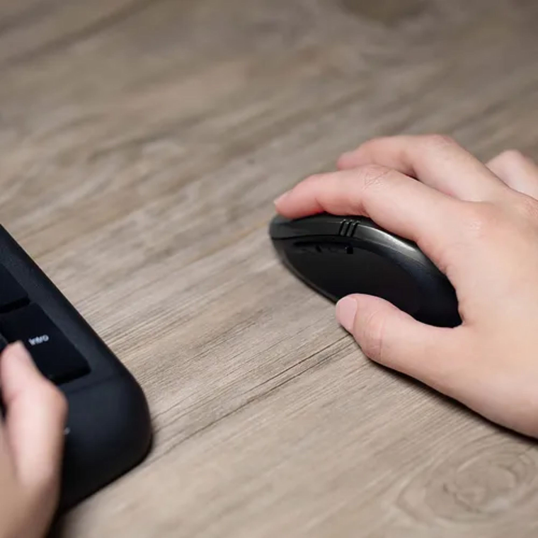 Mouse inalámbrico Klip Xtreme KMW-330BK óptico 1600DPI USB 3