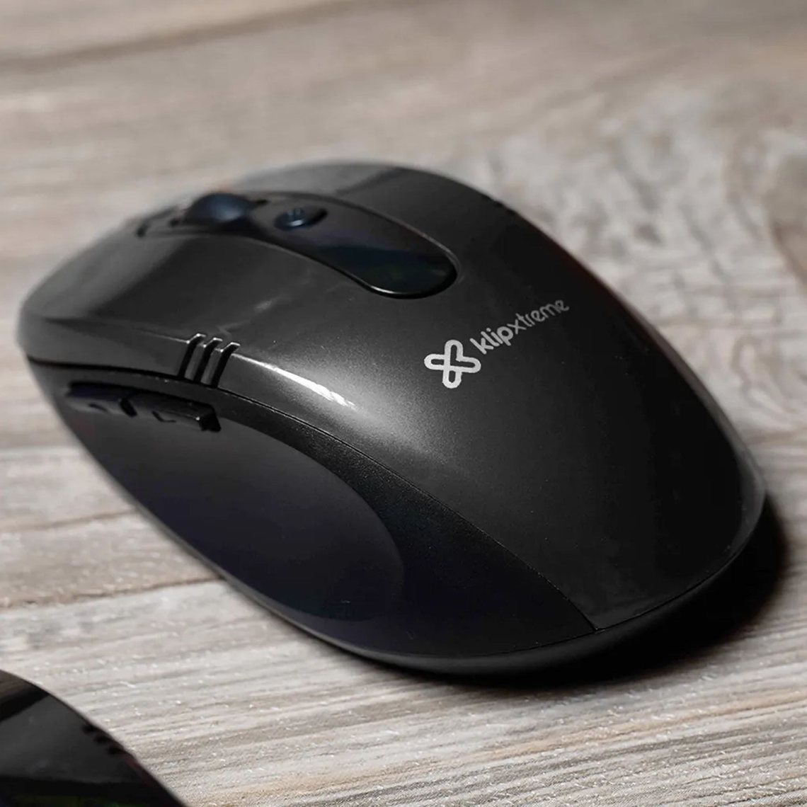 Mouse inalámbrico Klip Xtreme KMW-330BK óptico 1600DPI USB 4