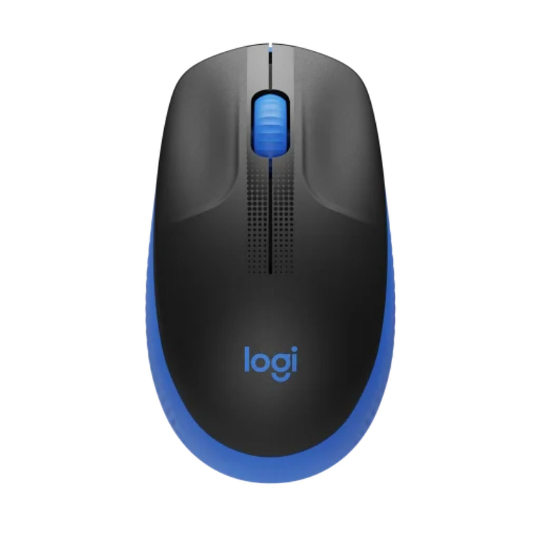 Mouse Inalámbrico Logitech M190 Azul Tamaño Completo 1