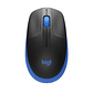 Mouse Inalámbrico Logitech M190 Azul Tamaño Completo - Miniatura 1