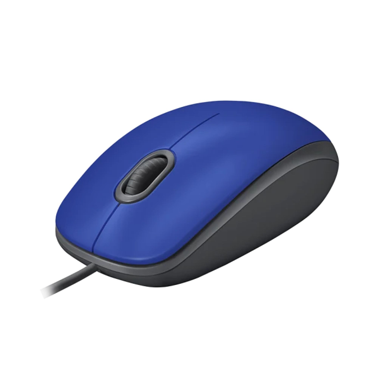 Mouse Alámbrico Logitech M110 Silent Azul 3