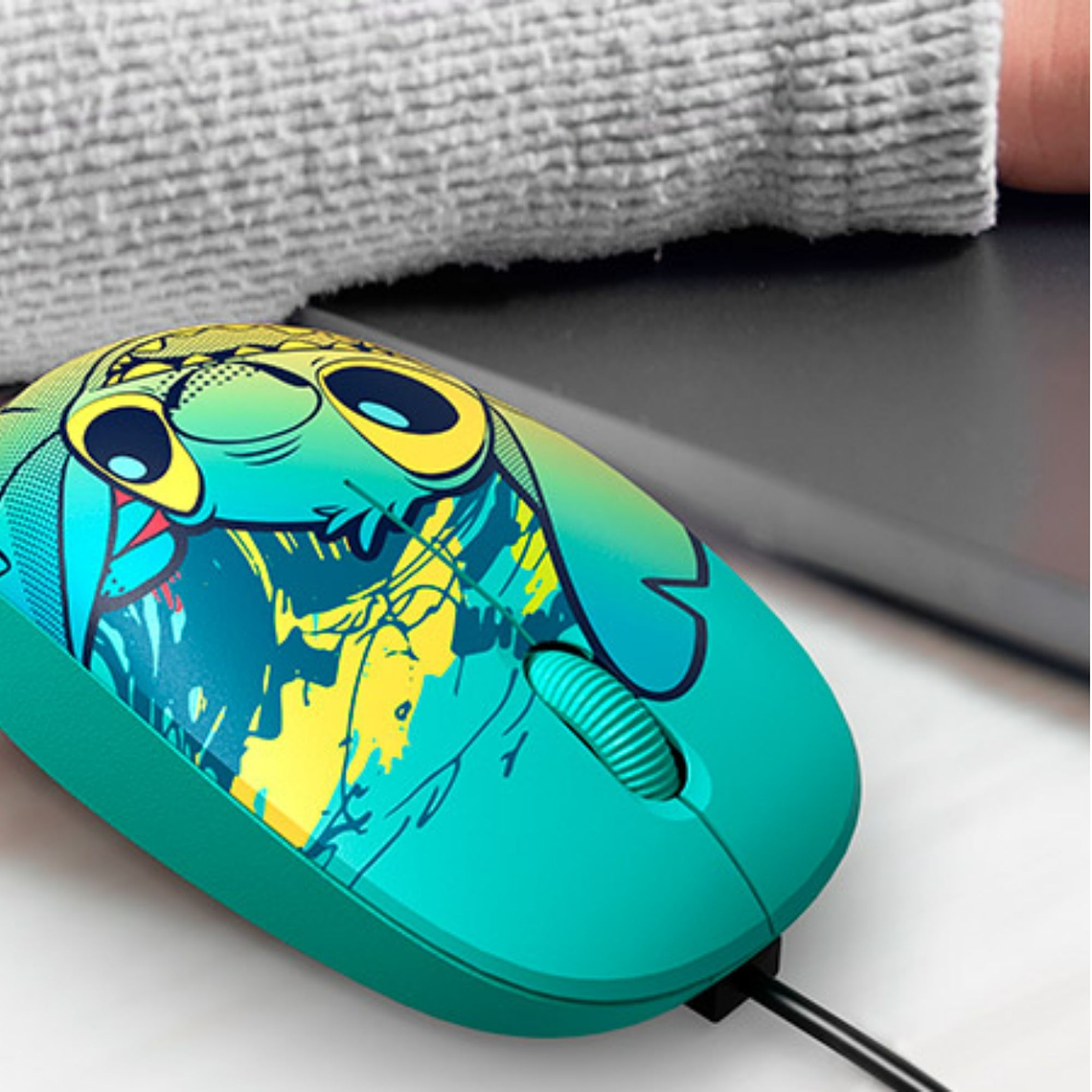 Mouse Alámbrico Xtech Disney Stitch 1200DPI Azul XTM-D406ST-BL 4