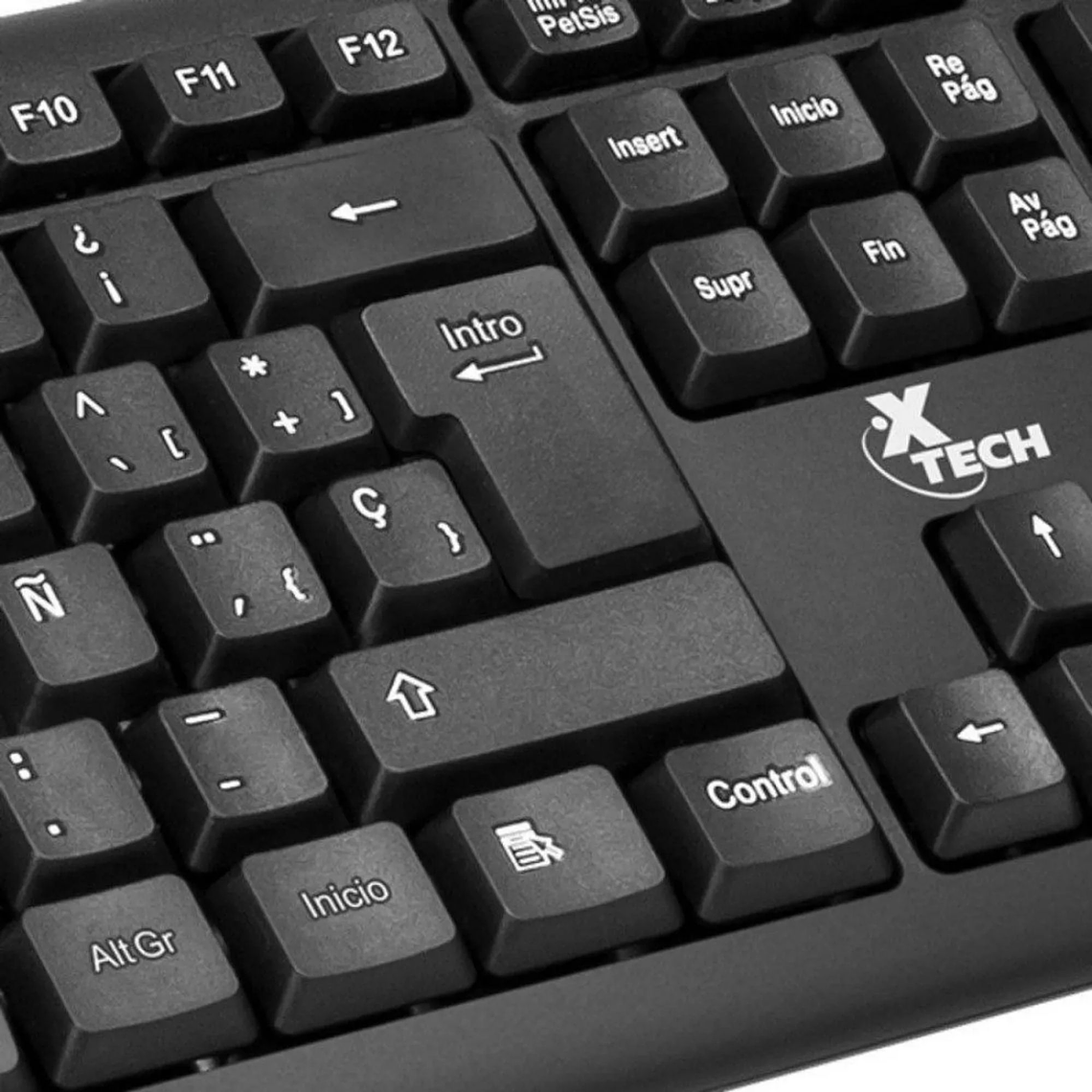 Teclado Alámbrico Xtech XTK-092S Español USB Negro 2