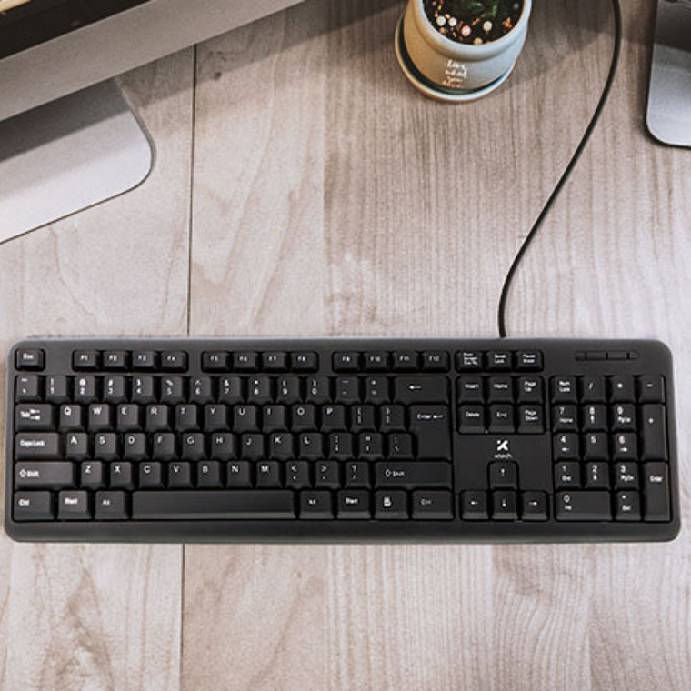 Teclado Alámbrico Xtech XTK-092S Español USB Negro 4