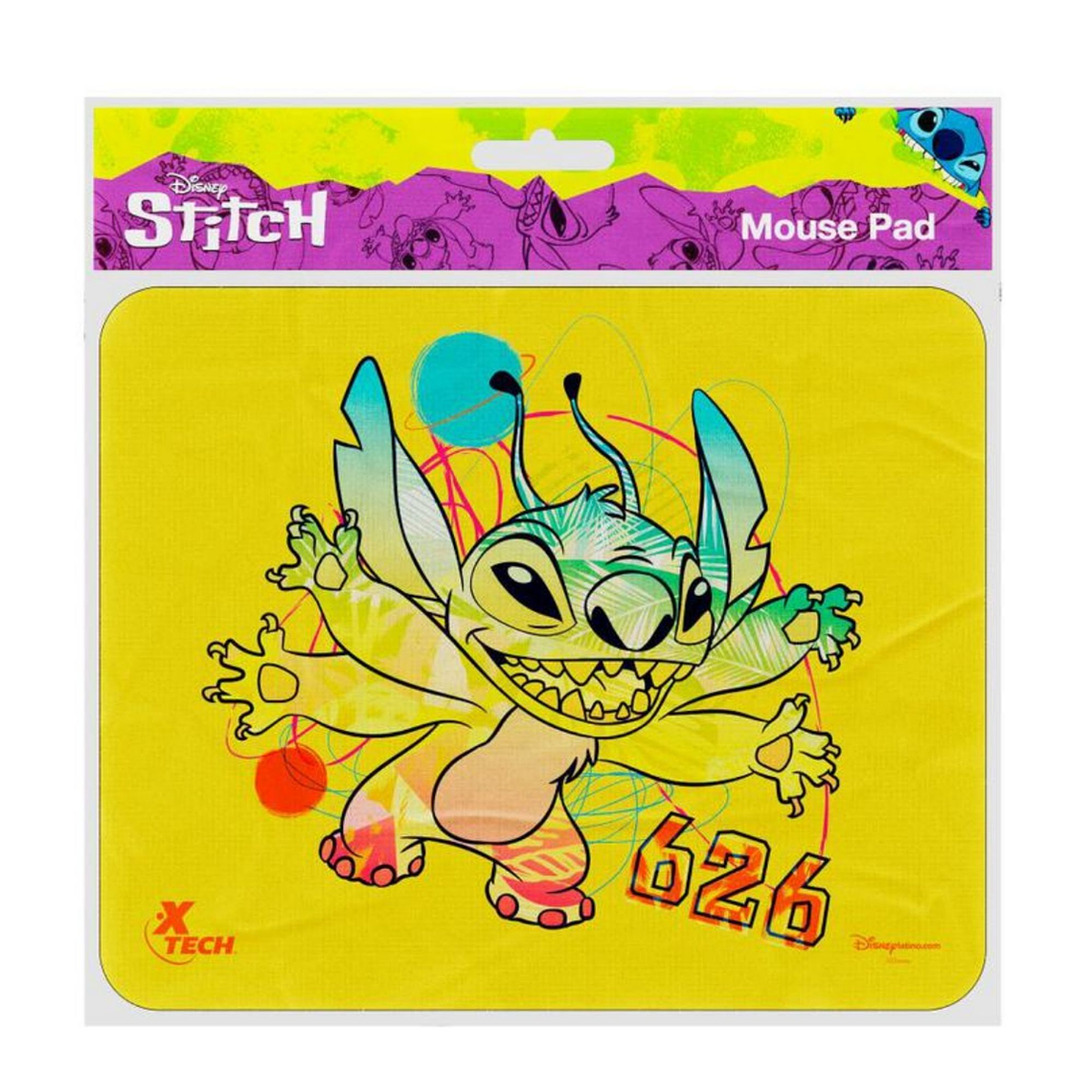 Mouse pad Xtech XTA-D100ST-YL Disney Stitch amarillo 22x18 cm 2