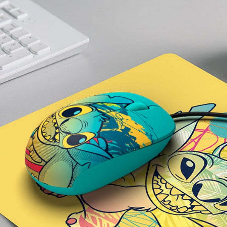 Mouse pad Xtech XTA-D100ST-YL Disney Stitch amarillo 22x18 cm 4