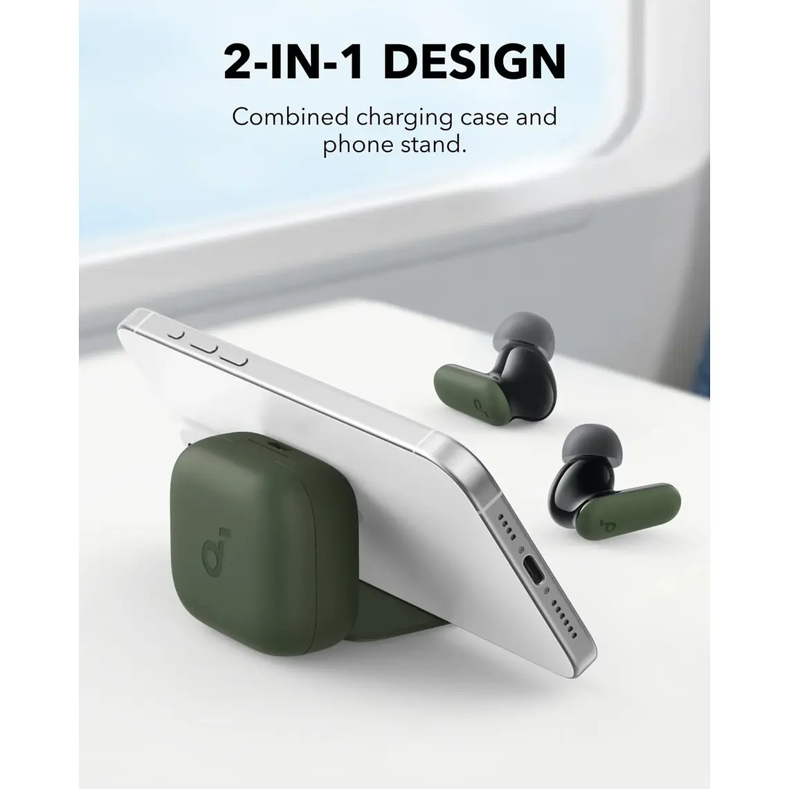 Audífonos Inalámbricos Soundcore P30i Bluetooth con Estuche Verde 2