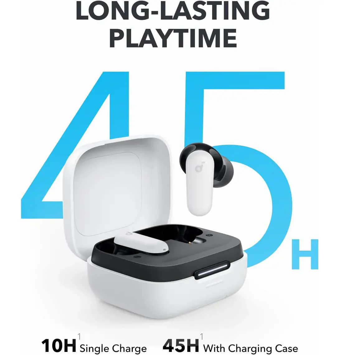 Audífonos Inalámbricos Soundcore P30i Bluetooth con Estuche Blanco 3