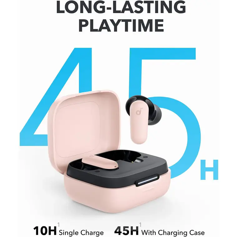 Audífonos Inalámbricos Soundcore P30i Bluetooth con Estuche Rosado 3