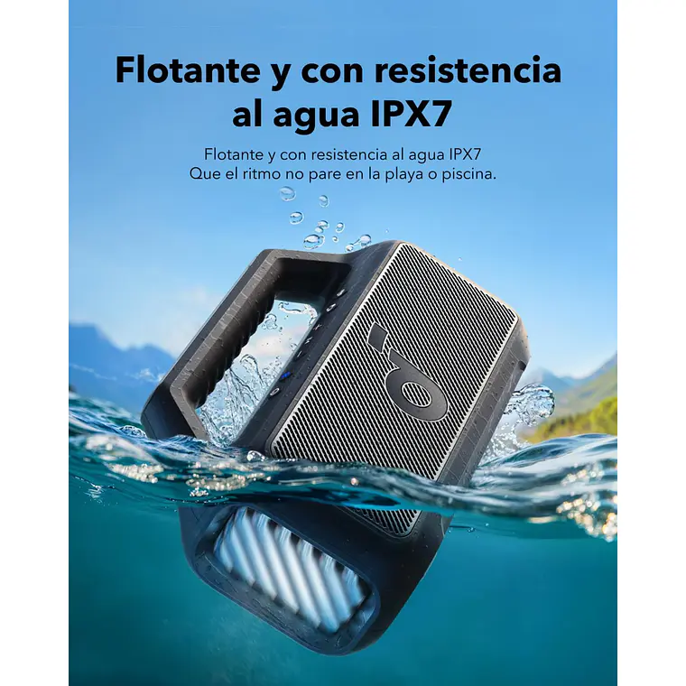 Parlante Bluetooth Soundcore Boom 2 BT 6.0 Negro 6