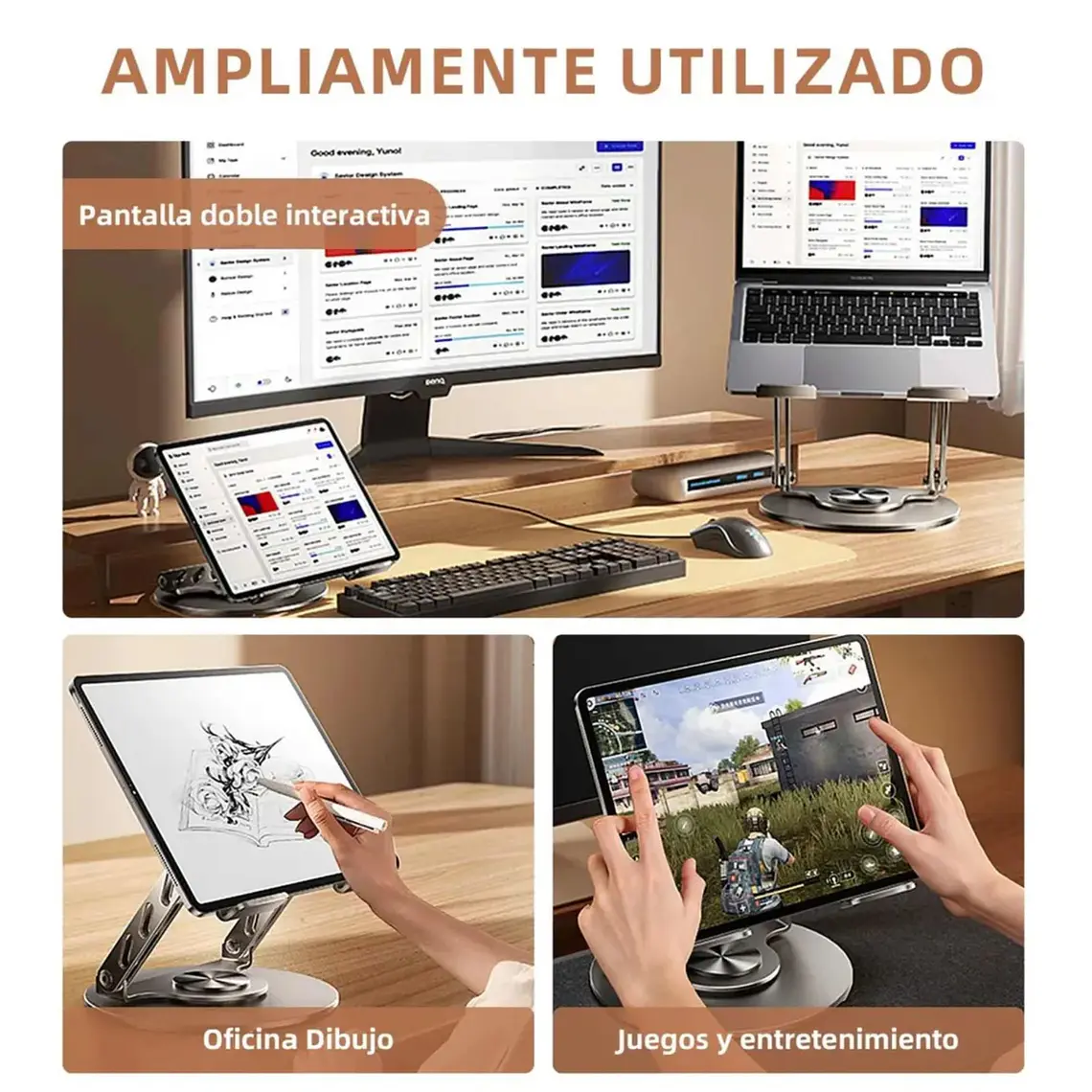 Soporte Para Laptop Baihuo City MY-7714 Plegable Ajustable 3