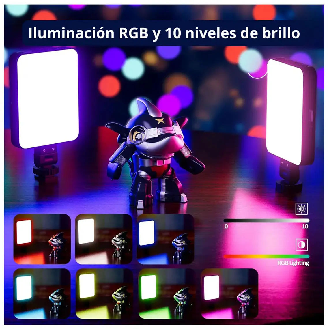 Mini Luz LED RGB Para Celular Baihuo City MY-7561 6
