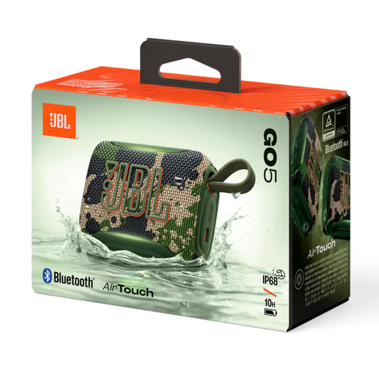 Parlante Portátil JBL Go 5 Bluetooth Impermeable Camuflado 6