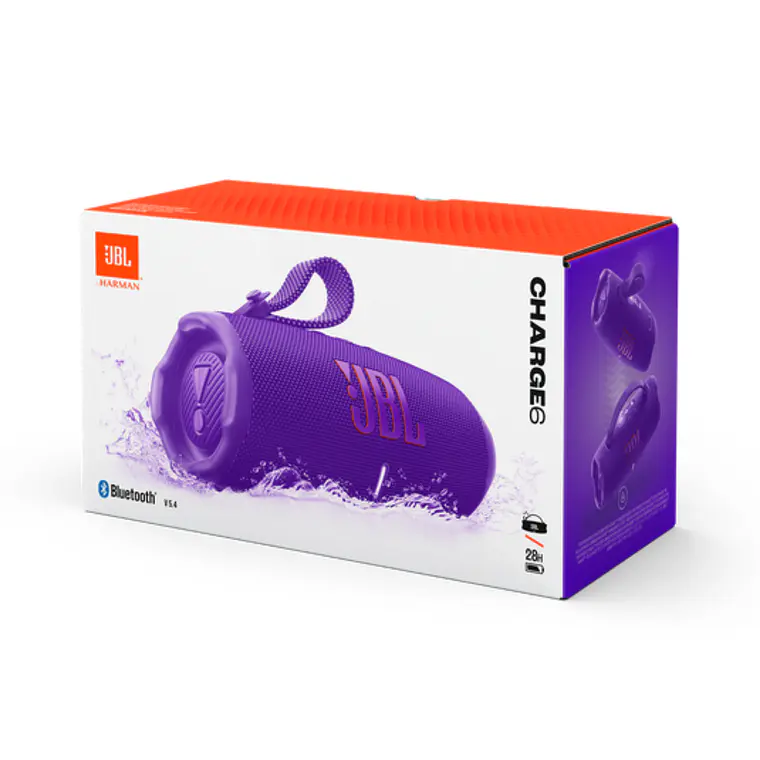 Parlante Bluetooth JBL Charge 6 Portátil Morado 8