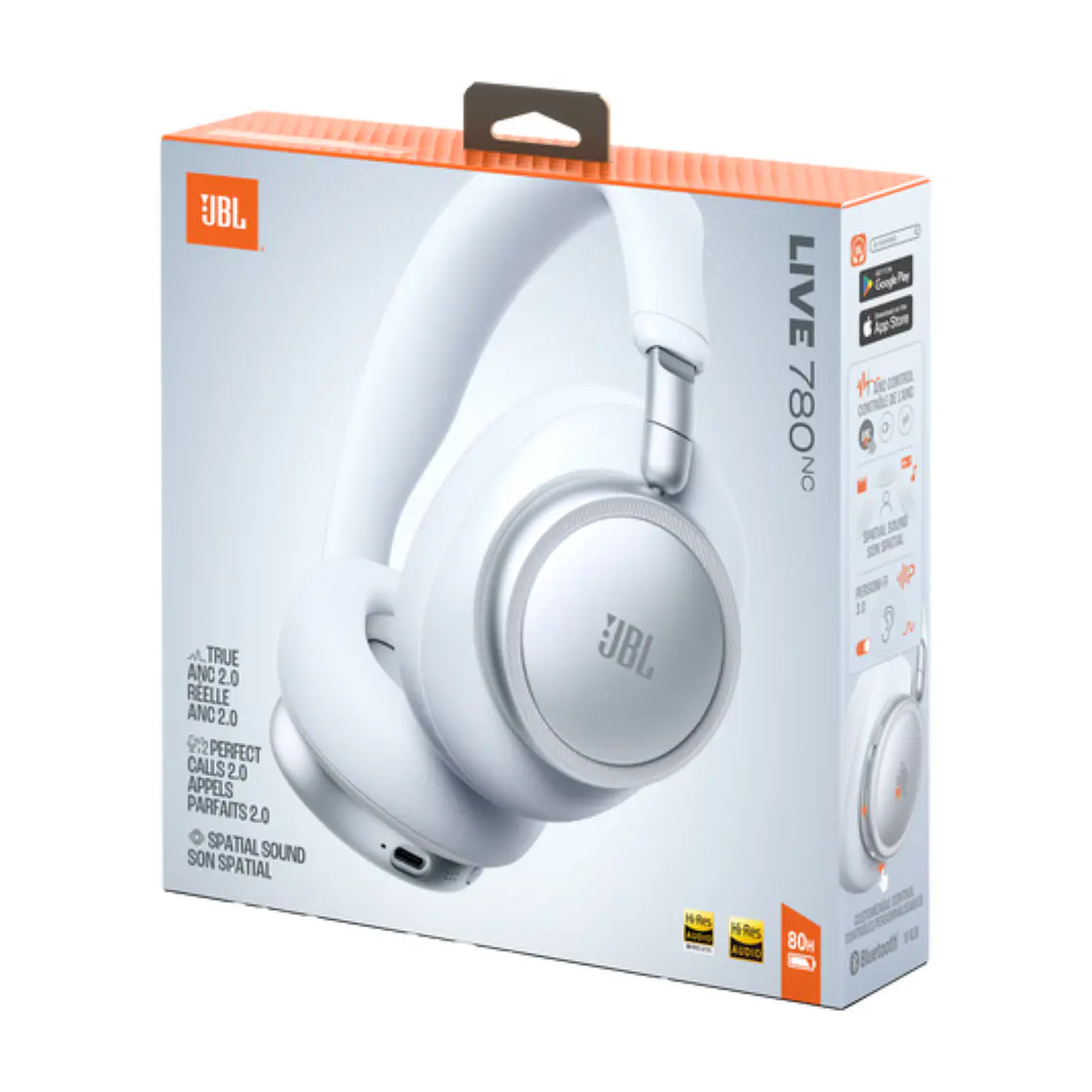 Audífonos Inalámbricos JBL Live 780NC Bluetooth Cancelación Ruido Blanco 6