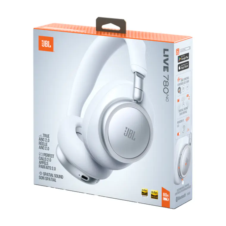 Audífonos Inalámbricos JBL Live 780NC Bluetooth Cancelación Ruido Blanco 6