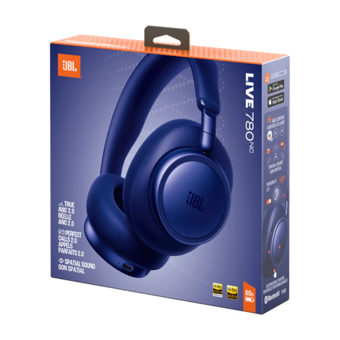 Audífonos Inalámbricos JBL Live 780NC Bluetooth Cancelación Ruido Azul 6
