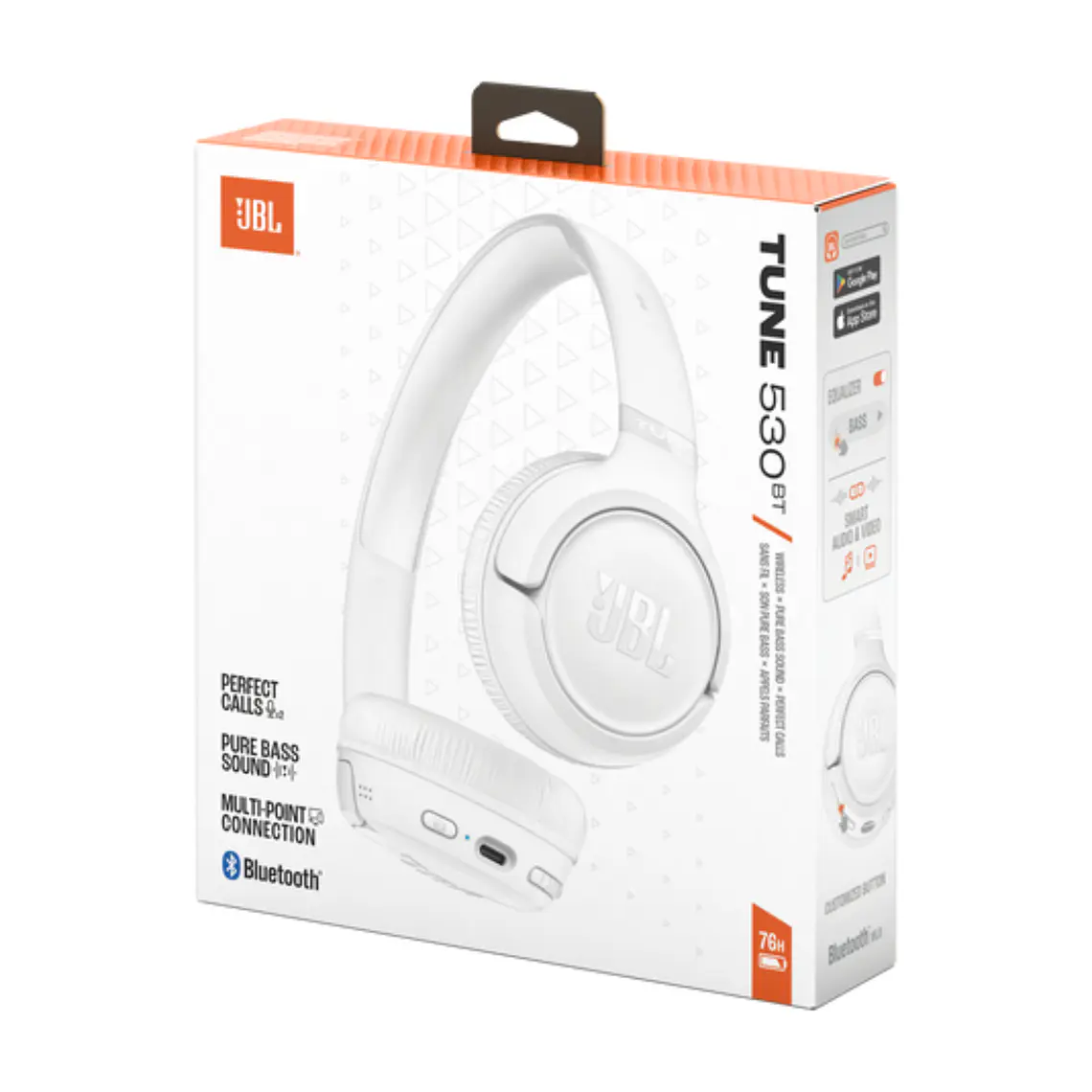 Audifonos inalámbricos JBL TUNE 530 BT Bluetooth Blanco 6