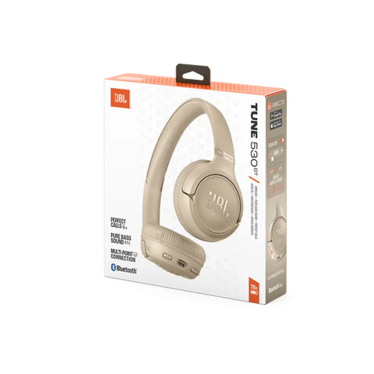Audifonos inalámbricos JBL TUNE 530 BT Bluetooth Beige 6