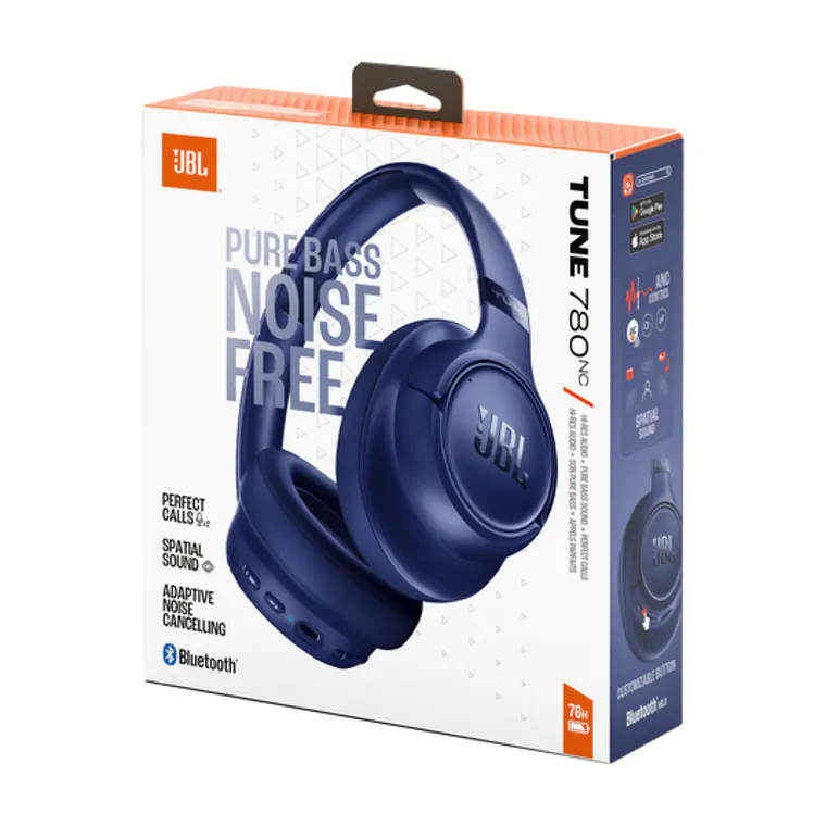Audifonos inalámbricos JBL TUNE 780 BT Bluetooth Azul 6