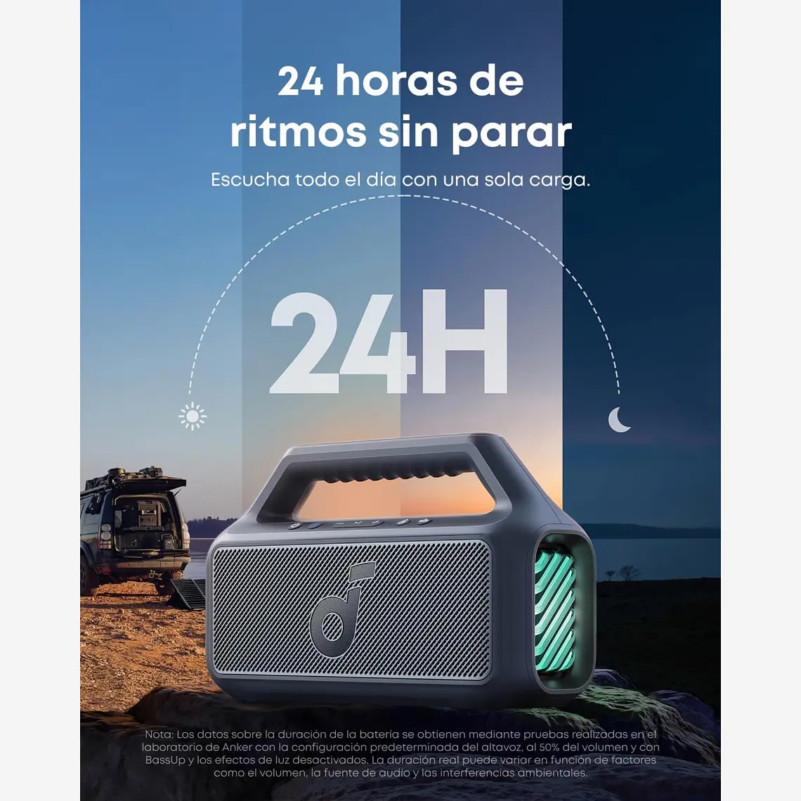 Parlante Bluetooth Soundcore Boom 2 BT 6.0 Azul 6