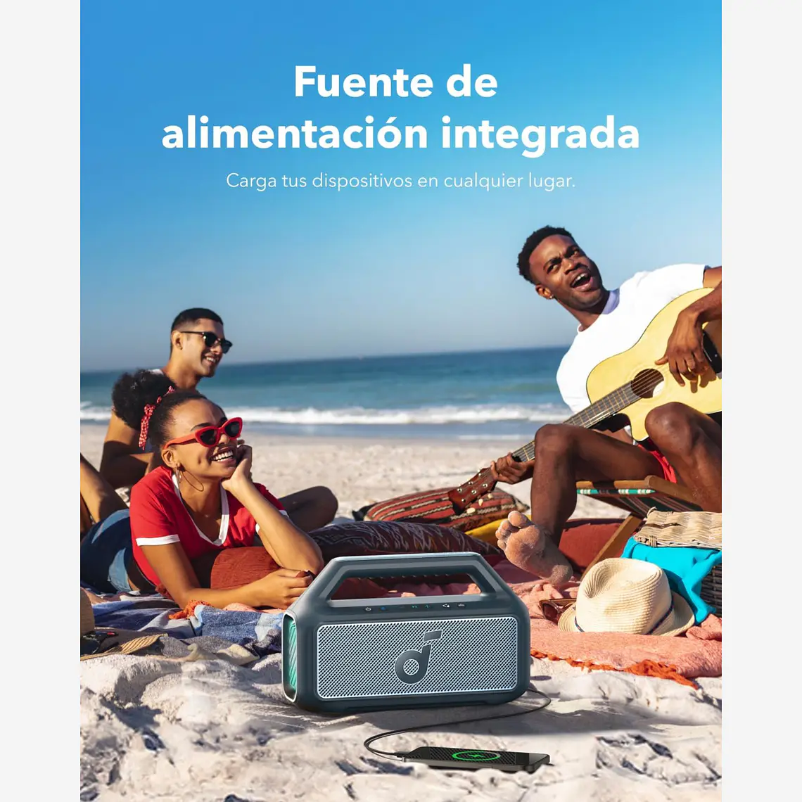 Parlante Bluetooth Soundcore Boom 2 BT 6.0 Azul 7