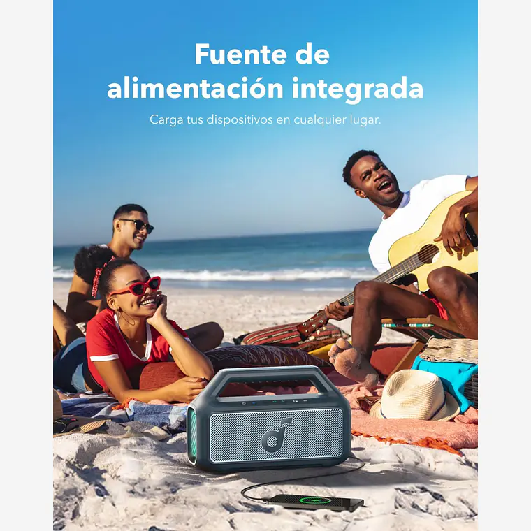 Parlante Bluetooth Soundcore Boom 2 BT 6.0 Azul 7