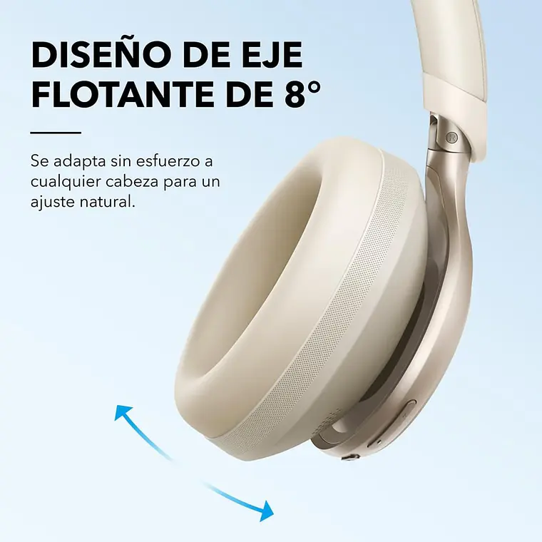 Audífonos Bluetooth Soundcore Space One Cancelación Activa Blanco 6
