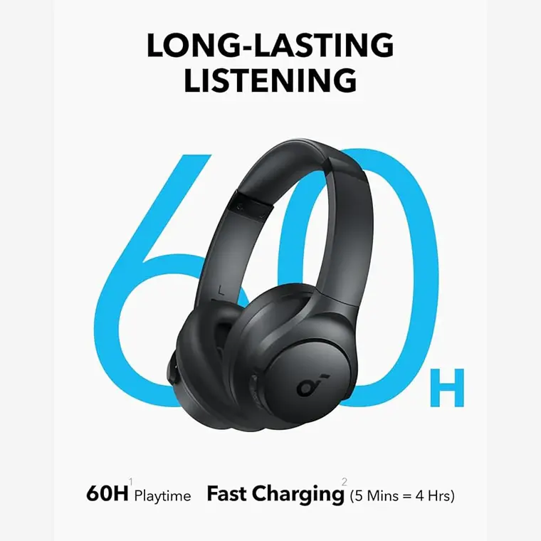 Audífonos Bluetooth Soundcore Q11i  Gray Hi-Res Audio BassUp 4