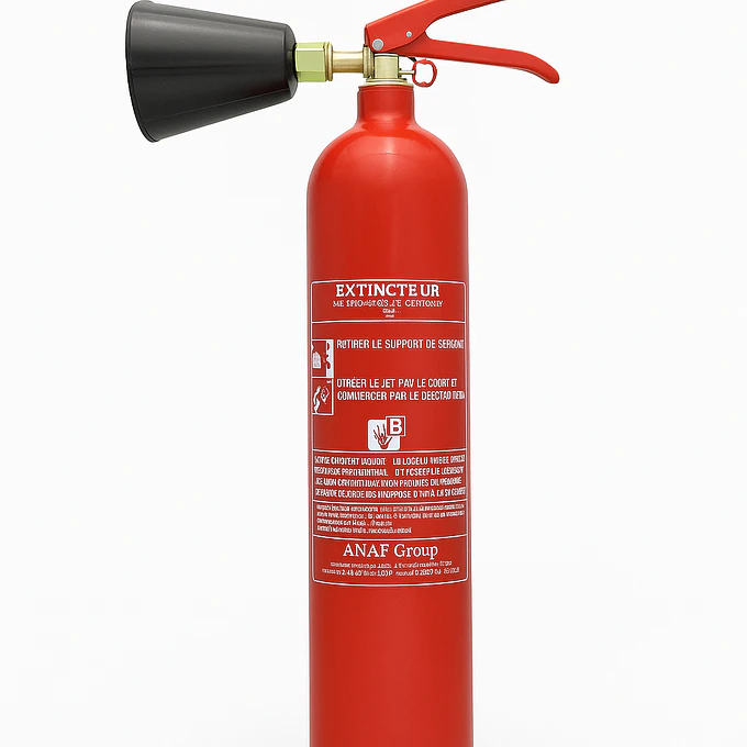 Extintor de CO² 2kg Profissional | Classe 34B | Para Equipamentos Elétricos