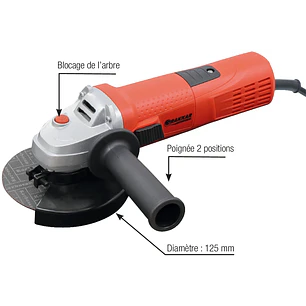 Rebarbadora Angular 900W Profissional | Disco 125mm
