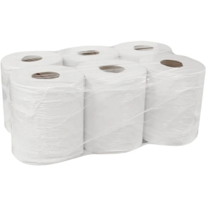 Toalhas de Papel Brancas - 2 Folhas - Bobine com Desenrolamento Central