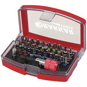 Kit de 32 Pontas de Aperto | Qualidade S2 | Com Porta-Pontas