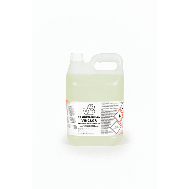 Desengordurante clorado de alta eficácia para higiene intensiva – VINCLOR Vbchemicals 1