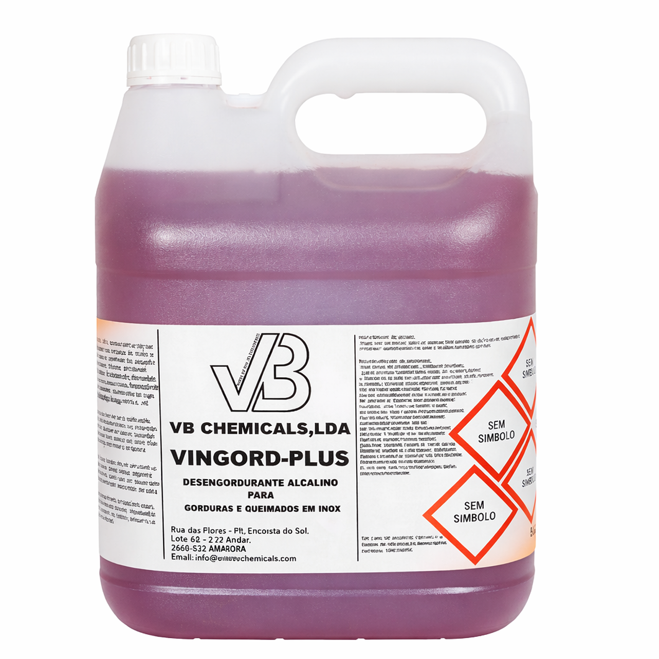 Vingord-Plus - Concentrado desengordurante alcalino para gorduras e queimados em inox 1