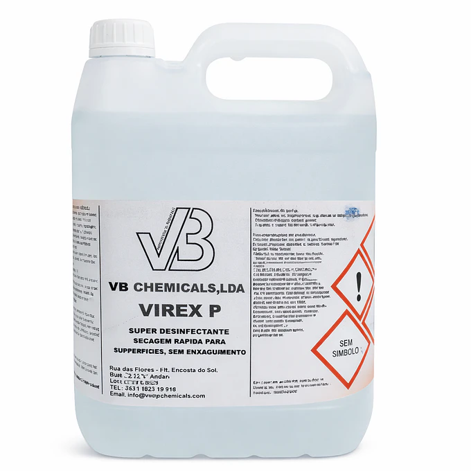 Super desinfectante, virucida de secagem rápida para superfícies, sem necessidade de enxaguamento - Virex P