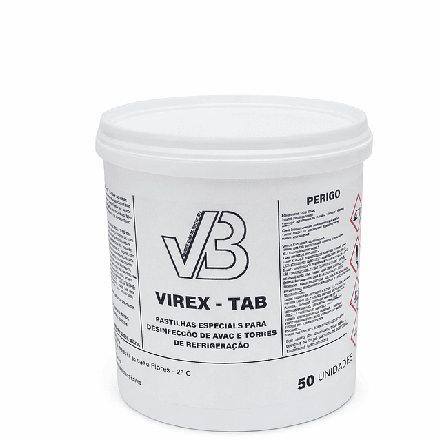 Virex -  tabs - Pastilhas especiais para desinfeção de HVAC e Torres de Refrigeração 1