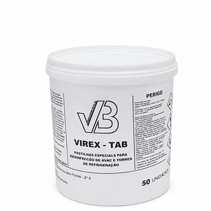 Virex -  tabs - Pastilhas especiais para desinfeção de HVAC e Torres de Refrigeração