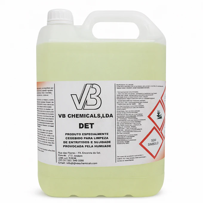 Produto Alcalino para Limpeza de Telhados, Pedra, Verdetes e Humidade — DET