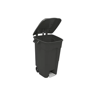 Contentor de Roda com Pedal - 120L - Preto