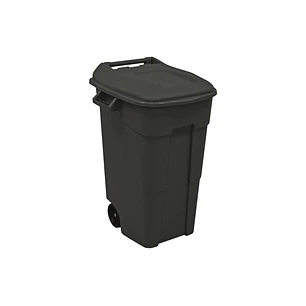 Contentor de Roda com Tampa - 120L - Preto
