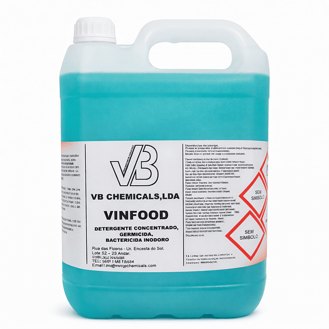 VINFOOD – Detergente Concentrado Desinfetante para Indústria Agroalimentar 1