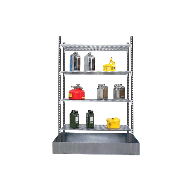 Estante com Bacia de Retenção Galvanizada 179L 1