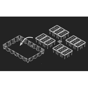 Bacia Modular de Retenção 120L sem Grelha