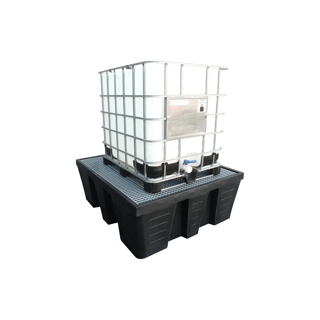  Bacia de Retenção 1000L para IBC com Grelha Galvanizada 1