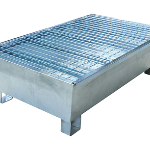 Bacia de Retenção 220L em Aço para 2 Fustos